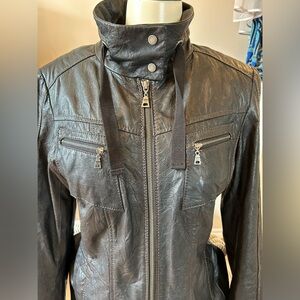Daniel soft black leather jacket